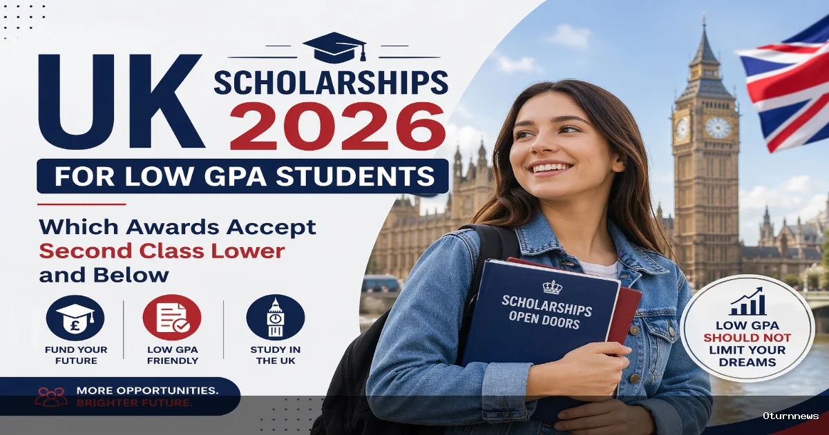 UK Scholarships 2026 for Low GPA Students: Which Awards Accept Second Class Lower and Below